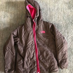 Girls Youth Reversible North Face jacket